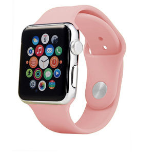 New Apple Watch Silicone Band Light Pink